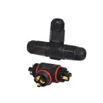 250V Ip67 Ip68 3 Pin Waterproof Connector 9mm Cable For LED