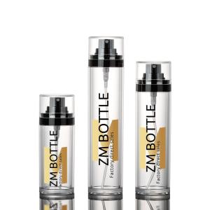 China Customized Matte PET Cosmetic Transparent Spray Bottle 50ml 80ml 100ml factory