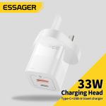 Essager 2022 Square Brick Phone Type C Port USB Travel Wall Charger Micro 33w