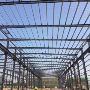 Custom H-Section Steel Portal Frame Prefab Building Structure