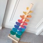Montessori Baby Wooden Petal Tree Building Blocks Toy Children's Rainbow Ball
