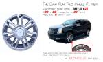 22" Chrome Cadillac Replica Wheels For 2007-2014 ESV EXT OEM Rim 5358