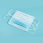 Blue Anti Virus 3ply Face Mask , Non Woven Disposable Mask 95% Filter With