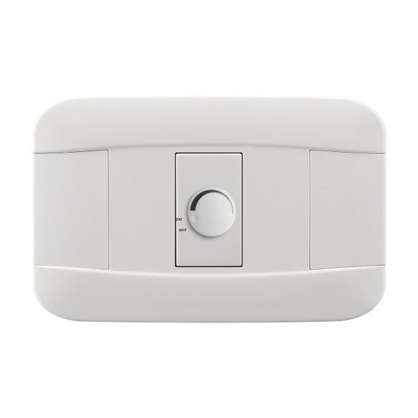 1 Gang 300W Electronic Dimmer Switch White Color With Copper Parts And Silver