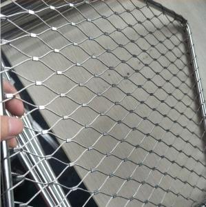 China Strong Durable 316 Stainless Steel Rope Wire Mesh 100x100mm For Stair Railing factory