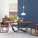 Northern European 6 Seater Solid Wood Dining Table Designs FL-T063