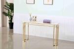 Luxury Marble Top Stainless Steel Base Hallway Corner Living Room Console Table