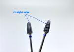 Straight Edge Dental Diamond Burs Sharp Tungsten Carbide Grinder For Crown