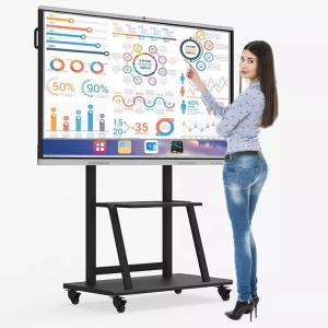 China Multi Touch Screen Intelligent Interactive Whiteboard Toughened Glass factory