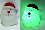 Christmas LED Flashing Santa Light Up Bath Ducks / Dolphin Night Light Luminous