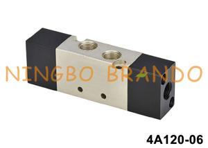 China 4A120-06 1/8'' Pneumatic Directional Solenoid Valve 5/2 Way factory