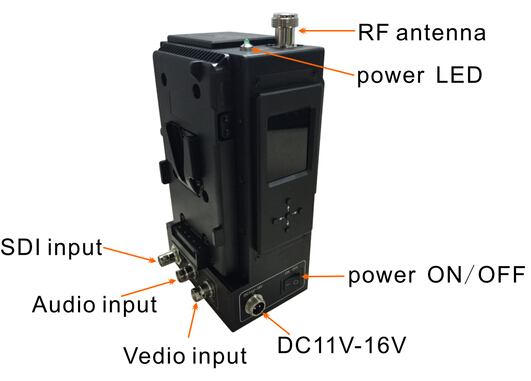 1080P HD COFDM Wireless Video Transmitter 8K Carrier 300-4400MHz Broardcast AV Sender