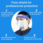 Custom Logo Full Cover Face Shield CE FDA Approval , PET Anti Splash Safety Face