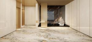 China Grade AAA Outside Floor Antibacterial Porcelain Glazed Polished Tile For Hotel Dining Room factory