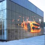 Yuyi Outdoor Transparent LED Screen 500x500mm P3.91-P7.82 Flexible Transparent