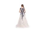 Embroidery Organza Fabric Elegant Evening Gowns With Multi Color Options