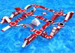 Customized Floating Aqua Park , Aqua Inflatable Water Park For Outdoor Promotion