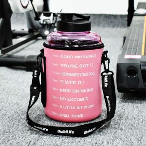 China Adjustable Shoulder Strap Neoprene Bottle Sleeve For Hiking factory