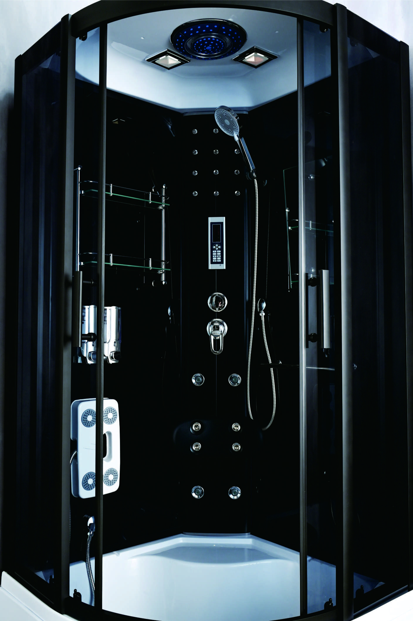 Customizable Sliding Shower Room With Satin Alum Profile And Tempered Glass For Luxurious
