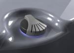 Gray 1" Hot Tub Diverter Air Regulator Controller With LED Light Straight