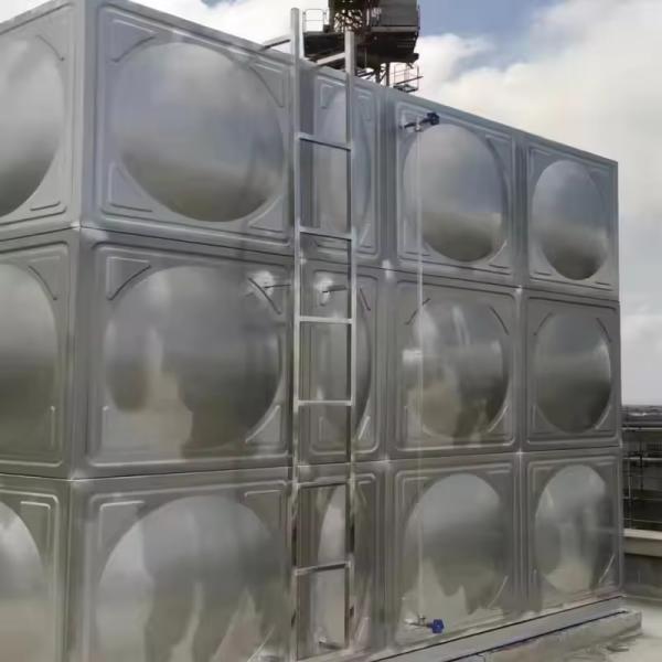 Sectional Water Tank SS 304 316 Pressed Stainless Steel Silver Fish Farms Cheap