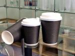 Double Pe Coated Take Away Coffee Cups Paper Ripple Wall Die - Cutting Handmake