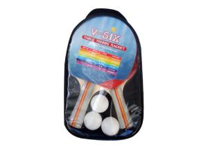 China Transparent Bag Packing Table Tennis Set 7 Layer Poplar Wood with Reverse Rubber Sponge factory