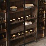 Custom Modern Design Villa Modern Kitchen Cupboard Melamine Kitchen Cabinets