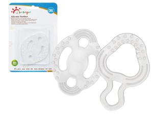 China Tear Strength White 3 Month Baby Silicone Teether factory