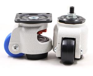 China Retractable Leveling Feet 62mm Heavy Duty Outdoor Caster Wheels 340KG factory