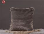 Colorful Plush Oversized faux Fur Pillow cover , Soft cushion covers sheepskin