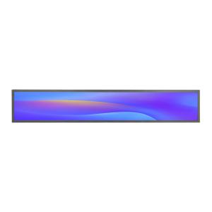 China Custom 36.6 Inch Size Supermarket Indoor Advertising Media Player Strip Ultra Wide Shelf Screen Stretch Bar Lcd Display factory