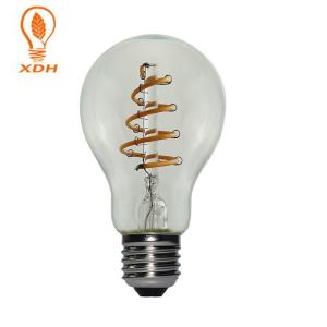 China A55 A60 A19 Soft Spiral LED Filament Bulb Amber E27 2w LED Light Bulb factory