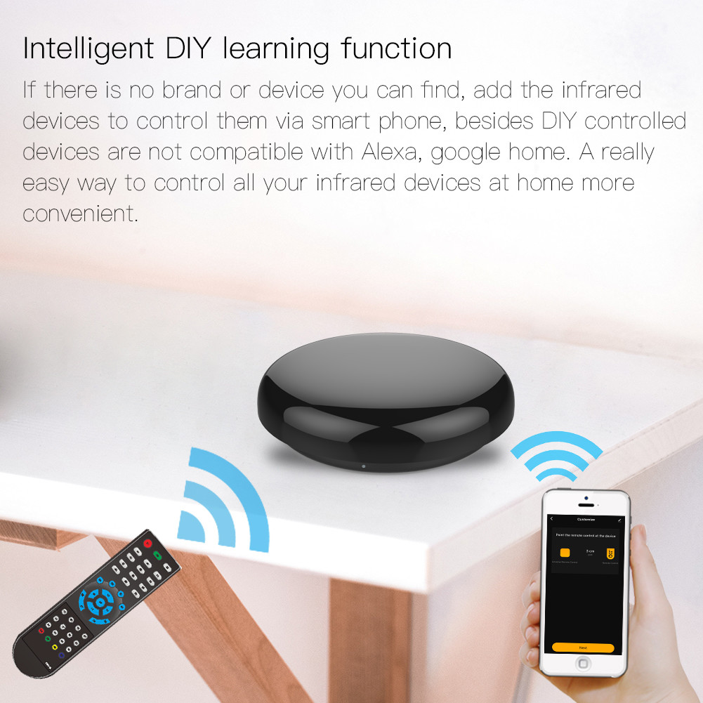 5V All In One WiFi Ir Rf Smart Hub For AC TV DVD STB Compatible With Alexa Google