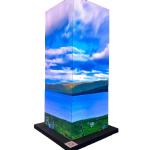 P2.5 indoor full color creative product 6 sided flexible module advertising led