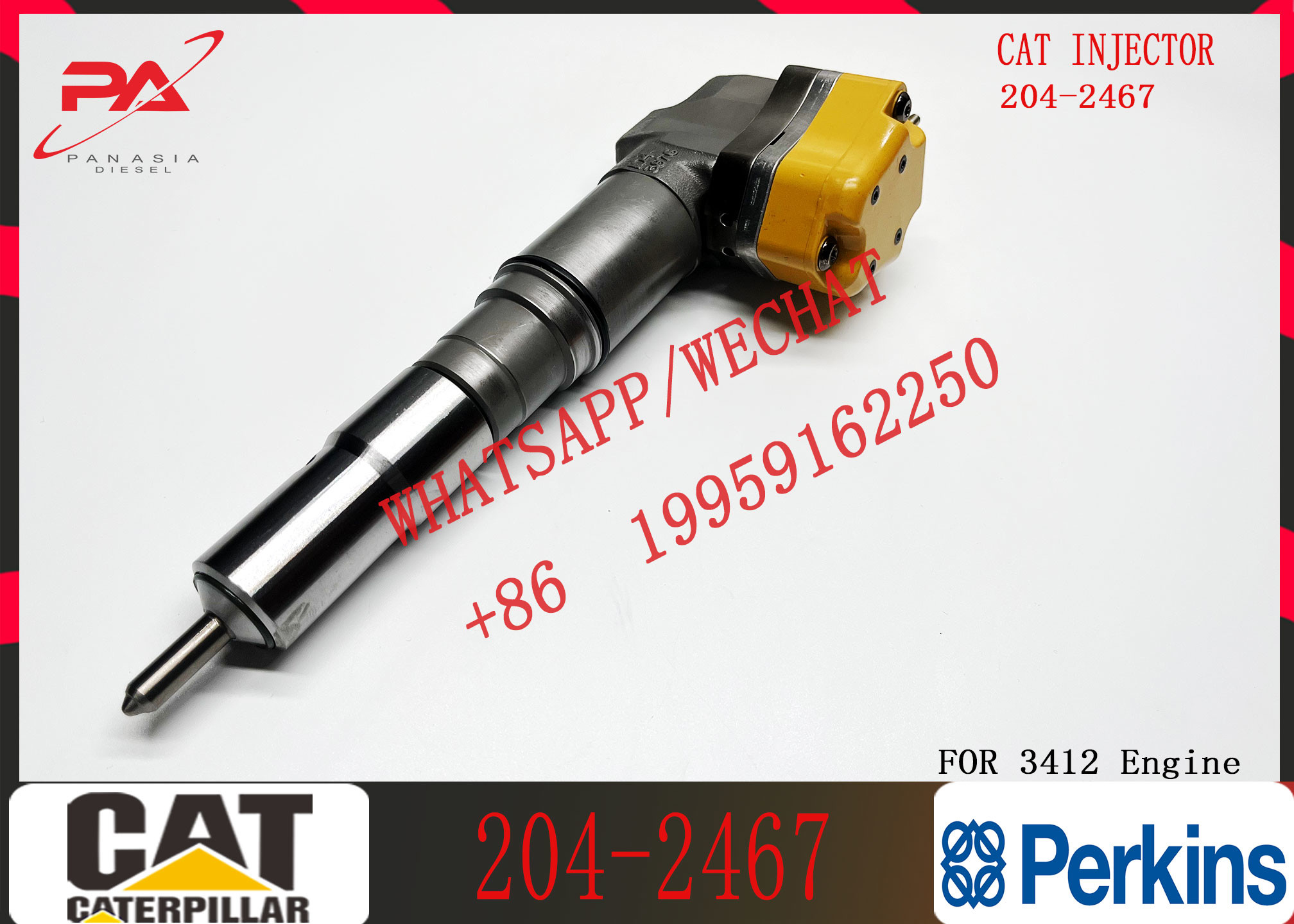Fuel Injector 204-2467 174-7526 179-6020 20R-4148 232-1171 232-1183 4CR01974 169-7408