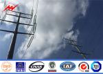 Octagonal Round Power Transmission Poles Electrical Galvanized Steel Electric