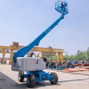 China Street Lamp Repairing Telescopic Boom Manlift Fourteen Meters Diesel Motorized factory