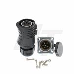 5 Pin Waterproof Plastic Connector 30 Amp For Power Industrial Equipment