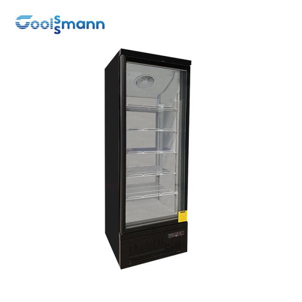 China 360L Vertical Showcase Freezer , Double Insulating Upright Display Freezer factory