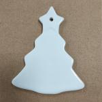 3'' Sublimation Ceramic Blanks Christmas Ceramic Pendant For Sublimation