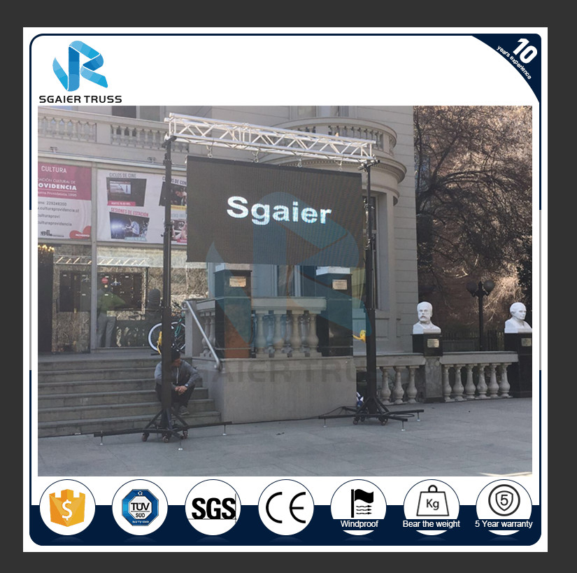 Portable Lighting Truss Stand , High Perofrmance Metal Lighting Clamps Truss