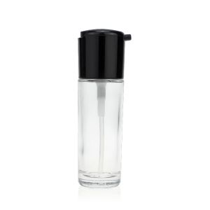 China Custom Cosmetic Liquid Foundation Bottle 30ml With Pump on sale