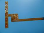 Double-sided flexible PCBs 0.15mm thick Polyimide PCBs Yellow Coverlay FPC PCB