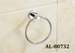 Brass Sanitary Pretty Bathroom Accessories , Elegant Bathroom Sets Glass Shelf