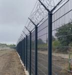 2.4m*3m Y Post Anti Climb Airport Security Fencing Pvc Coated Mesh Fence