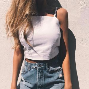 China Square Neck Spaghetti StrapMini Top factory