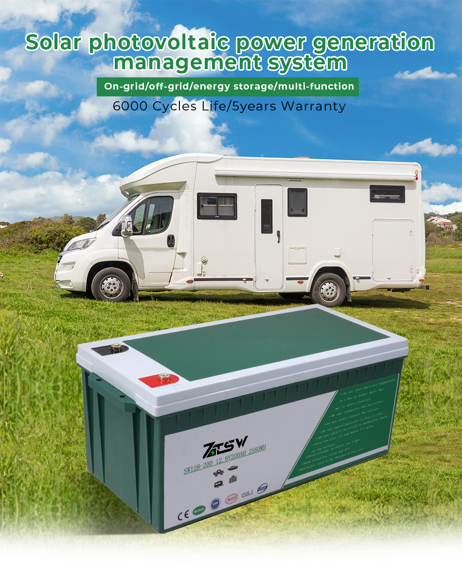 Rohs CE 200ah Lithium LiFePO4 Battery 12.8 V Deep Cycle Rechargeable Battery