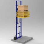 1000kg Load Hydraulic Vertical Freight Lift 3m Goods Lift For Warehouse
