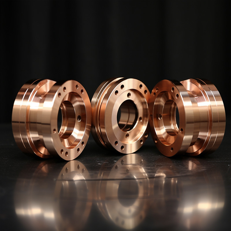 Custom Precision CNC Turning Parts CNC Machining Metal Copper Part